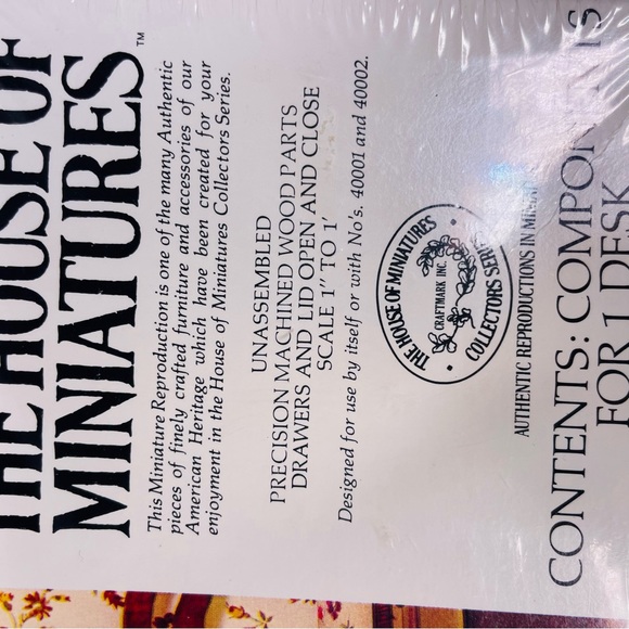 Sealed new The House of miniatures Chippendale desk 40017 dollhouse toy doll - Picture 2 of 5